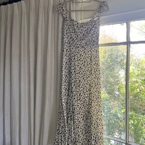 Reformation floral long dress